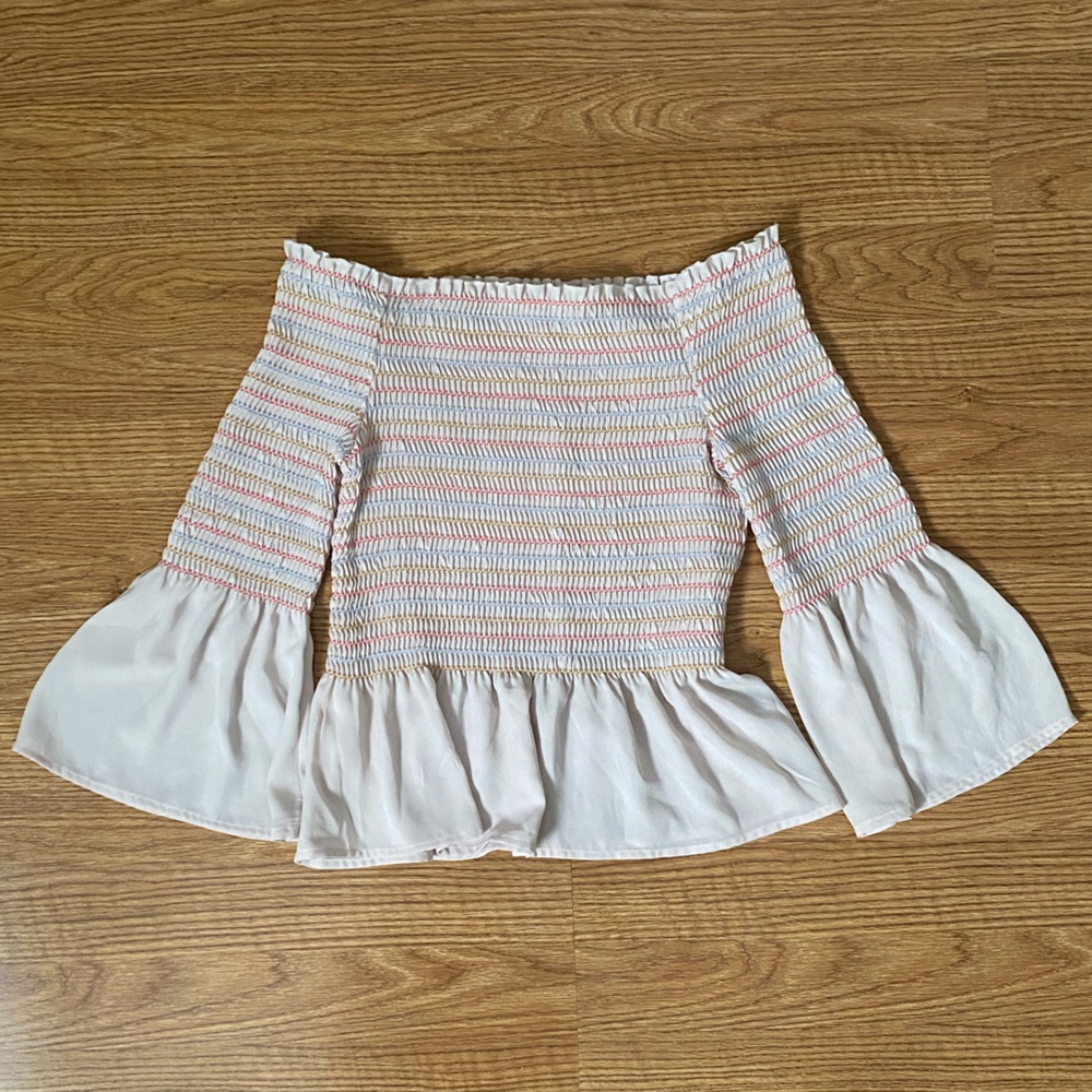Candie’s Smocked Marilyn Off the Shoulder